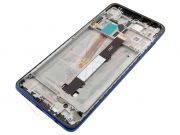 Pantalla ips lcd negra con marco azul cobalto "cobalt blue" para Xiaomi poco x3, mzb07z0in